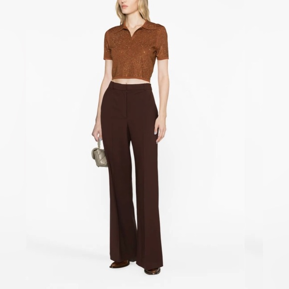 Sandro rhinestone embellished knit cropped top, size 1 (S), excellent condition - Picture 6 of 10